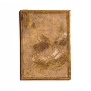 Amy Joy Watson, Quasar, 2024, metallic thread and brass mesh, 43 x 31 cm