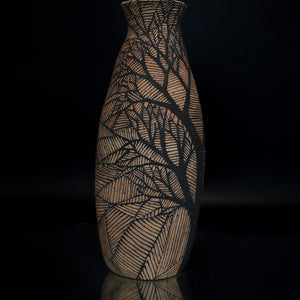 Fiona Roberts, Above, 2024, stoneware, underglaze, 25 x 10 x 10 cm