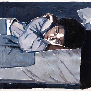 Clara Adolphs, Sleeper III, 2025, oil on linen, 60.5 x 56 cm