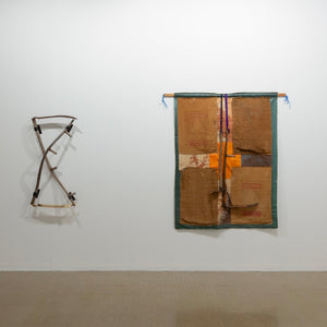 Julia Robinson and Don Driver in 'Eerie Pageantry' at City Gallery Wellington (Te Whare Toi), 2023. Photography by Cheksa Brown
