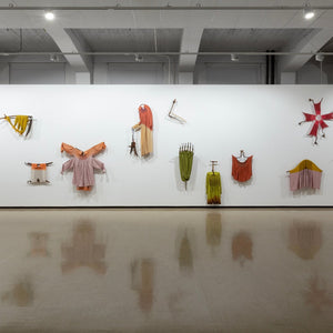 Julia Robinson in 'Eerie Pageantry' at City Gallery Wellington (Te Whare Toi), 2023. Photography by Cheksa Brown