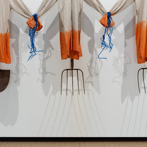 Julia Robinson in 'Eerie Pageantry' at City Gallery Wellington (Te Whare Toi), 2023. Photography by Cheksa Brown