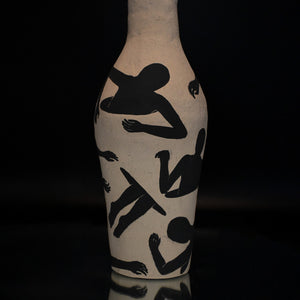 Fiona Roberts, From Whence They Came, 2024, stoneware with underglaze, 25 x 10.5 x 9 cm