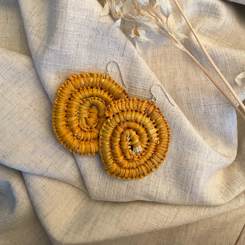 Hand-crafted 'Gunga' Earrings by Gawiŋu Dalparr (1911-23)
