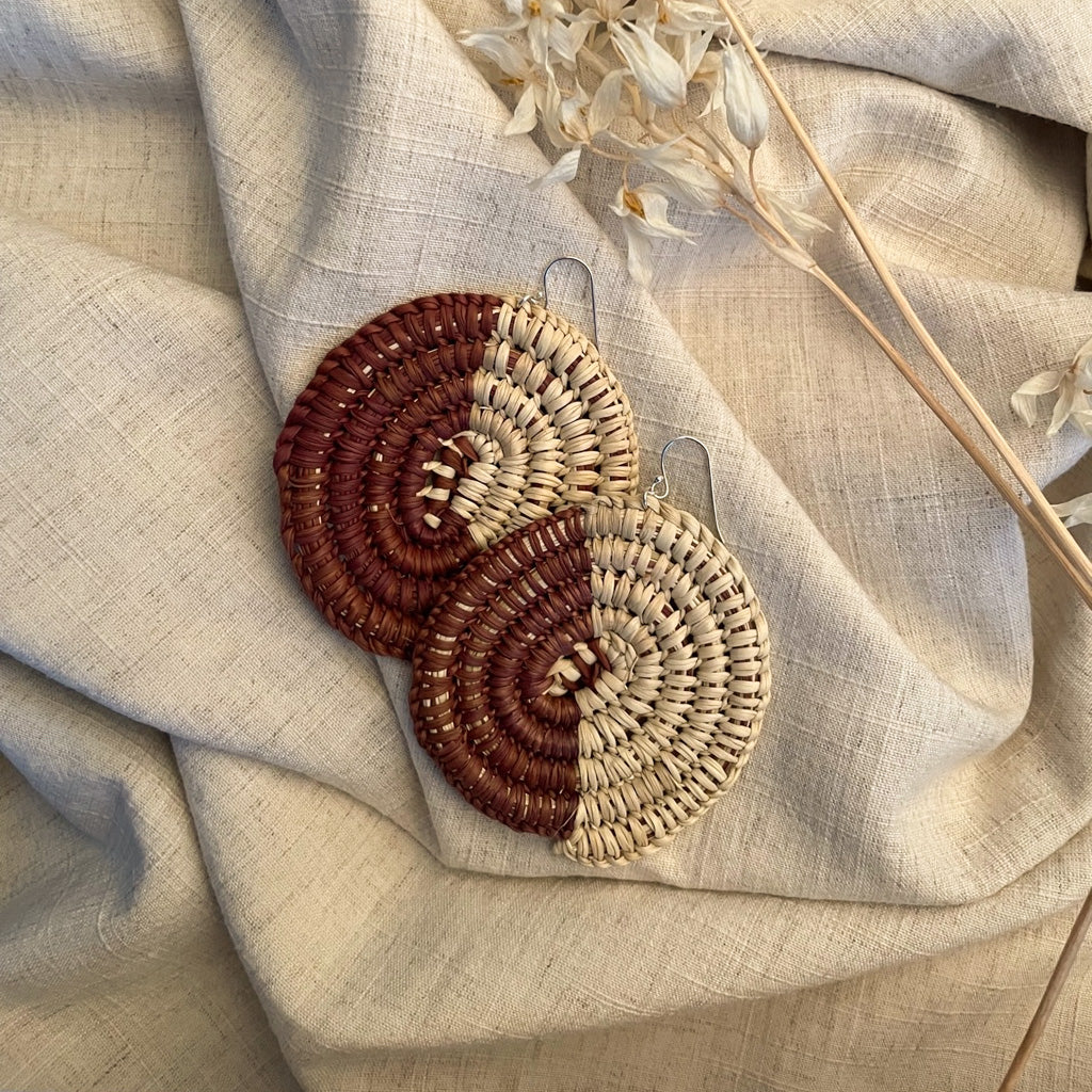 Hand-crafted 'Gunga' Earrings by Gawiŋu Dalparri (1911-23)