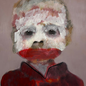 Sally BOurke, Good As Gold, 2024, oil and acrylic on aluminium, 54 x 44 cm