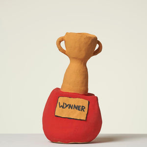 Alfred Lowe, Grand Prize (463-23AS), 2023, glazed ceramic with sgraffito, 26 x 14 cm