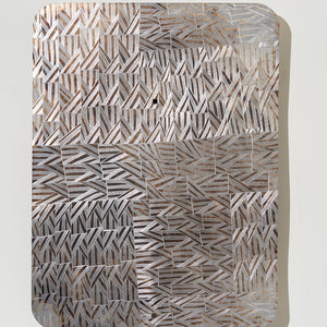 Binygurr Wirrpanda, Yalata (344-25), 2025, etching on found metal sign, 60 x 45 cm