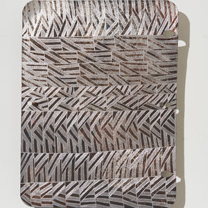 Binygurr Wirrpanda, Yalata (344-25), 2025, etching on found metal sign, 60 x 45 cm