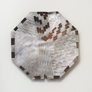Binygurr Wirrpanda, Yalata (1601 24), 2024, etching on found metal sign, 90 x 89.5 cm