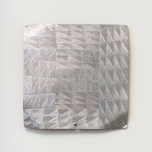 Binygurr Wirrpanda, Yalata (2856 24), 2024, etching on found metal sign, 60 x 60 cm