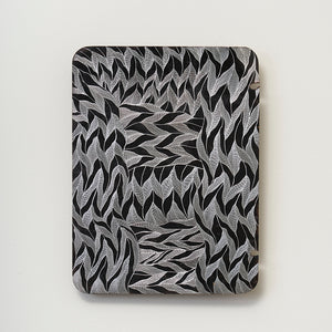 Binygurr Wirrpanda, Darraŋgi (488 24), 2024, etching on found metal sign, 60 x 45 cm