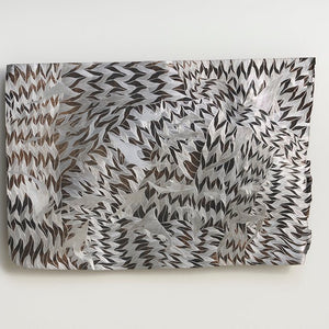 Binygurr Wirrpanda, Darraŋgi (7406 24), 2024, etching on found metal sign, 70 x 105.5 cm