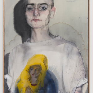 Fiona McMonagle, War, 2023, acrylic on raw canvas, 104.5 x 74.5 cm