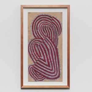 Ildiko Kovacs, Drawn Into Dusk 4, 2023, oil pastel with pencil on recycled paper, 45.5 x 23 cm