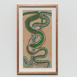 Ildiko Kovacs, Drawn Into Dusk 9, 2023, oil pastel with pencil on recycled paper, 45.5 x 23 cm