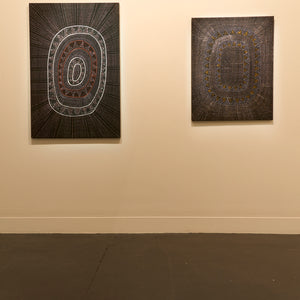 Josephine Burak's 'Yiminga Ampirnipapurti - Sunrise’ at Hugo Michell Gallery, 2025.