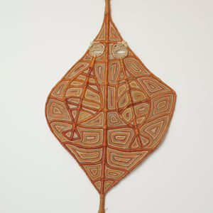 Anniebell Marrngamarrnga, Yawkyawk (Ngalkunburriyaymi) (1653-24), 2024, Pandanus and Bush Cane with natural dyes, 204 x 100 cm