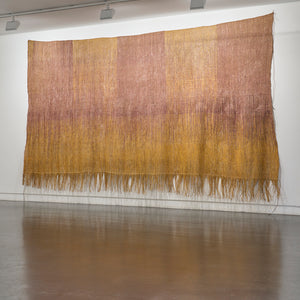 Nola Garrba, Mun-dirra (1984-24), 2024, Pandanus and Kurrajong with natural dyes, 250 x 520 cm