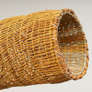 Maureen Ali, An-gujechiya (1317-24) (detail), 2024, Pandanus and Bush Cane with natural dyes, 149 x 25 x 25 cm