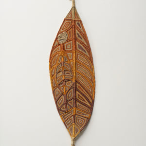 Anniebell Marrngamarrnga, Yawkyawk (Ngalkunburriyaymi) (67-25), 2025, Pandanus and Bush Cane with natural dyes, 196 x 50 cm