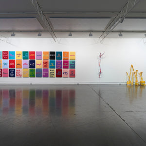 Kate Just and Olga Cironis in 'Many Threads' at Hugo Michell Gallery, 2023.