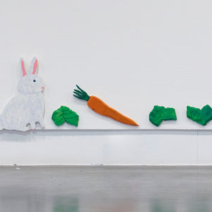 Marc Etherington's 'Bunny, carrot, and lettuces', 2024.