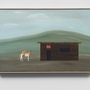 Marc Etherington, Out for delivery, 2024, acrylic on canvas, 61.2 x 91.4 cm