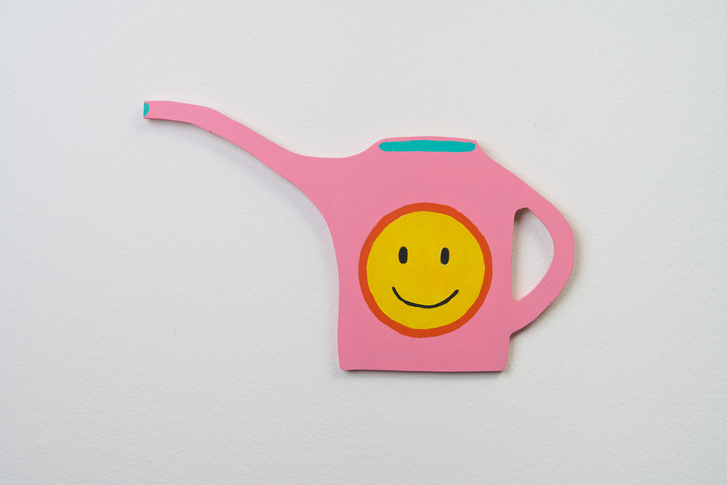 Marc Etherington's 'Watering can' in 'My Old Heart' at Hugo Michell Gallery, 2024.