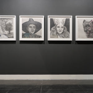 Jodie Di Natale Jeremy Blincoe and Ella Dunn in 'The artist is always alone', curated by Richard Lewer, at Hugo Michell Gallery, 2024.
