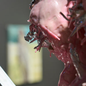 Jeremy Blincoe  in 'The artist is always alone'(detail), curated by Richard Lewer, at Hugo Michell Gallery, 2024.