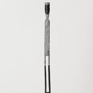 Jeremiah Bonson, Untitled (1322-23), 2023, earth pigments on wood with powder-coated base, 135 x 7 x 7 cm