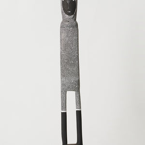 Serena Bonson, Untitled (1445-23), 2023, earth pigments on wood with powder-coated base, 142 x 14 x 14 cm