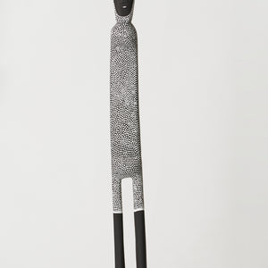 Serena Bonson, Untitled (1446-23), 2023, earth pigments on wood with powder-coated base, 154 x 11 x 11 cm