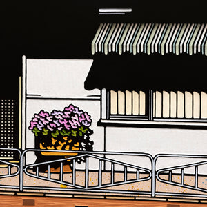 Christopher Zanko, Halfways, 2025, acrylic on carved board, 121 x 96 cm. Photography by Jessica Maurer