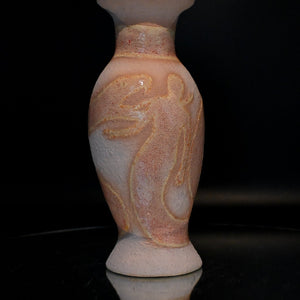 Fiona Roberts, Serpent Self, 2024, stoneware, underglaze, glaze & pigment, 24 x 9 x 9 cm
