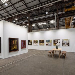 Sera Waters, Justine Varga, Richard Lewer, Sam Gold, and Trent Parke for Hugo Michell Gallery at Sydney Contemporary Art Fair, Carriageworks, 2023
