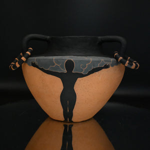 Fiona Roberts, Inclement, 2024, earthenware, acrylic paint, underglaze, 20.5 x 26 x 26 cm