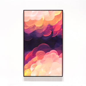 James Dodd, BOMBORA GRIEF, 2025, acrylic on canvas in powder coated aluminium tray frame, 99 x 58.5 cm