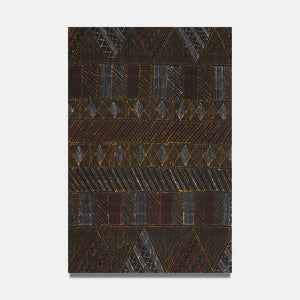 Josephine Burak, Pupuni Jilamara (22-202), 2022, ochre on canvas, 120 x 80 cm
