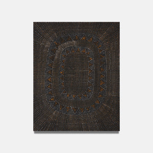 Josephine Burak, Wantarringa (24-97), 2024, ochre on canvas, 90 x 70 cm