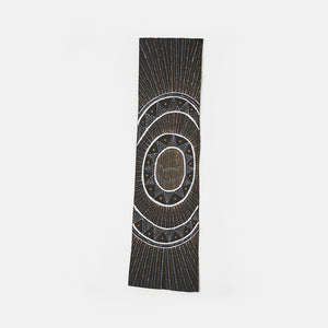 Josephine Burak, Wantarringa (25-91), 2025, ochre on stringybark, 80.2 x 20.1 cm