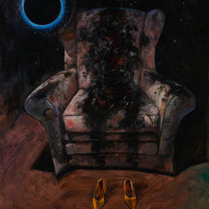 Kate Kurucz, Object Permanence, 2023, oil on copper, 75 x 55 cm (WINNER of the 2023 Inspiring SA Science in Art Award)