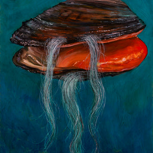 Kate Kurucz, The mortifying ordeal of being known, 2023, oil on copper, 40 x 30 cm