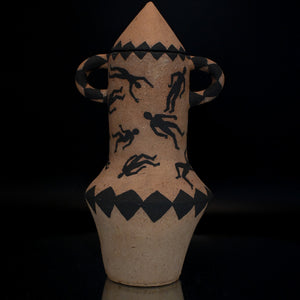 Limbo 2, 2024, stoneware with underglaze 26.5 x 13.5 x 12.5 cm