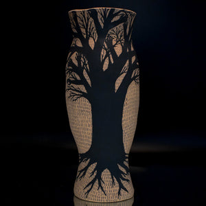 Fiona Roberts, Limbs, 2024, stoneware with underglaze, 26.5 x 10.5 x 10.5 cm