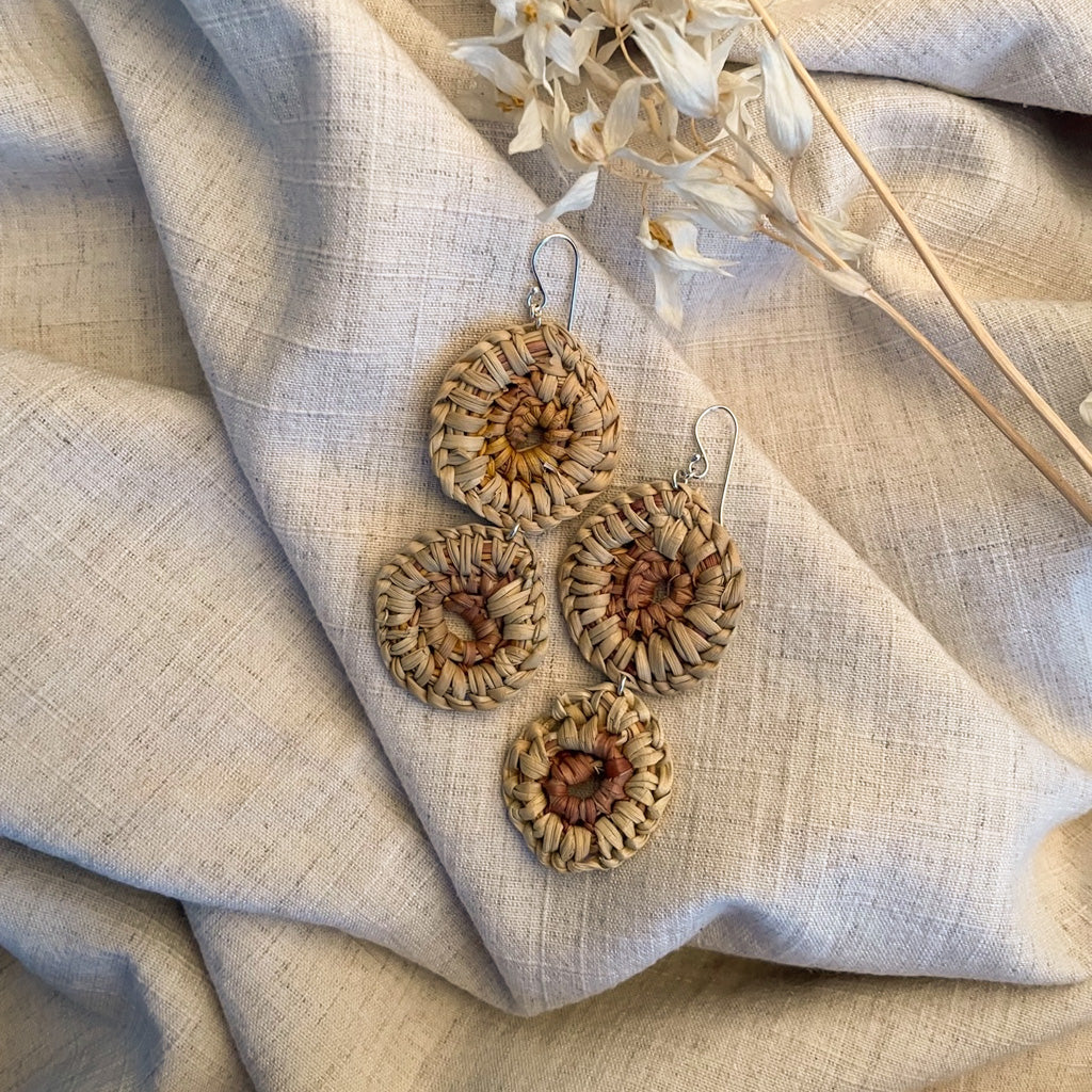 Hand-crafted 'Gunga' Earrings by Mayarrurra Bidingal (8649-22)