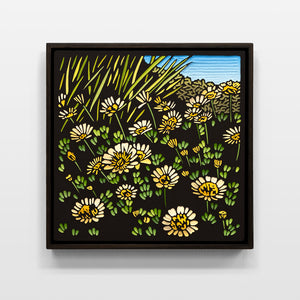 Christopher Zanko, Moonglow, 2025, acrylic on carved board, 29.5 x 29.5 cm. Photography by Jessica Maurer