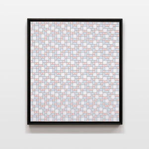 Christopher Zanko, Off Track 1, 2025, acrylic on carved board, 50 x 45 cm. Photography by Jessica Maurer