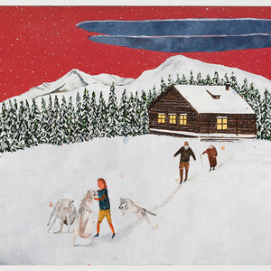 Richard Lewer,Run, run as fast as you can, 2025, acrylic on laminate tabletop, 91 x 152 cm. Photo by Christian Capurro
